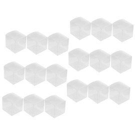 OATIPHO 20pcs Clear Candy Boxes Transparent Treat Packaging Holders for Party Favors Easy Assembly Sturdy Boxes for Birthdays Weddings Bake and Special Occasions