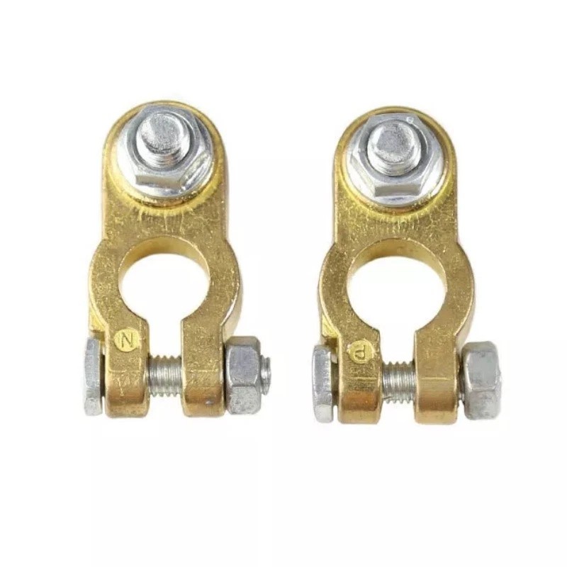 Unbranded 2PCS Brass Car Battery Terminal Connectors Top Post Battery