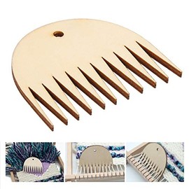 Weaving Comb,11 Teeth Tapestry Weaving Comb Wooden Weaves Combs Tapestry Weavings Combs Tool DIY Braided Accessories for Handcrafts