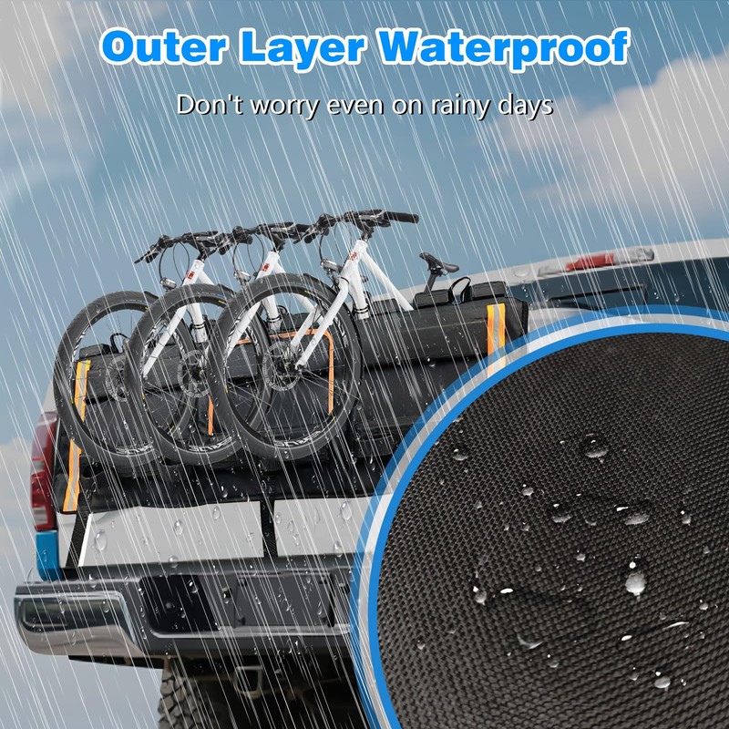 52" Truck Bike Tailgate Pad for 5 Bikes Bed Rack
