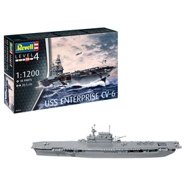 Revell 05824 USS Enterprise CV-6 1:1200 Scale Unbuilt/Unpainted Plastic Model Kit