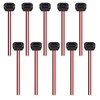 DWEII 10PCS Type-C Female Chassis Waterproof 2P Solder Wire Type