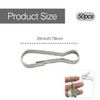 50 Pcs Flag Pole Clips,50mm Stainless Steel Flagpole Attachment,Lanyard Snap