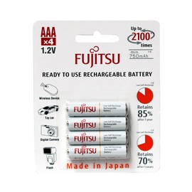 Fujitsu Batteries Fujitsu WHITE R03/AAA 750 mAh - 4 szt blister