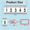 QTDS Number Line for Classroom Wall -20 to 120, Pastel