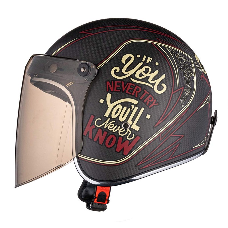 VCOROS Universal 3-Snap Flip Up Visor Shield Lens for Retro