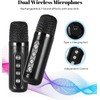 Unbranded Karaoke Machine with 2 Wireless Microphones Portable Bluetooth 5.0
