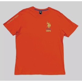 US Polo Assn. Men US Polo Assn Big Player USPA Logo Short Slv Crewneck Classic Tee T Shirt XXL