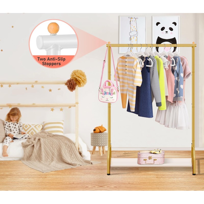 SLEEPING LAMB Baby Clothing Rack, Small Kids Clothes Rack with