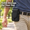 Phone Belt Pouch – Nylon Multi-Pocket Holder for Hands-Free Travel,