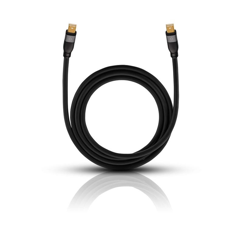 Oehlbach Impact Plus M1 DisplayPort to Mini DisplayPort Black