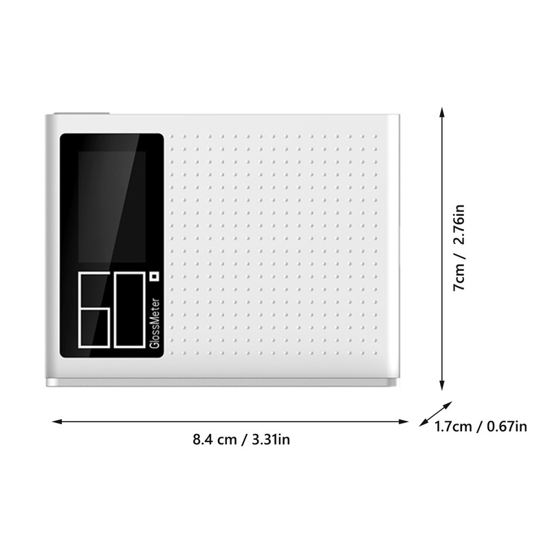 High Precision Gloss Meter 60° Portable Glossmeter with Self-calibration/Fast Measurement/Continuous