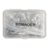 Bomaoer Cepillos Descartables Planos De Nailon, Blanco, 100 Piezas