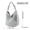modamoda de T200 Women's Leather Shoulder Bag Handbag, Handmade in