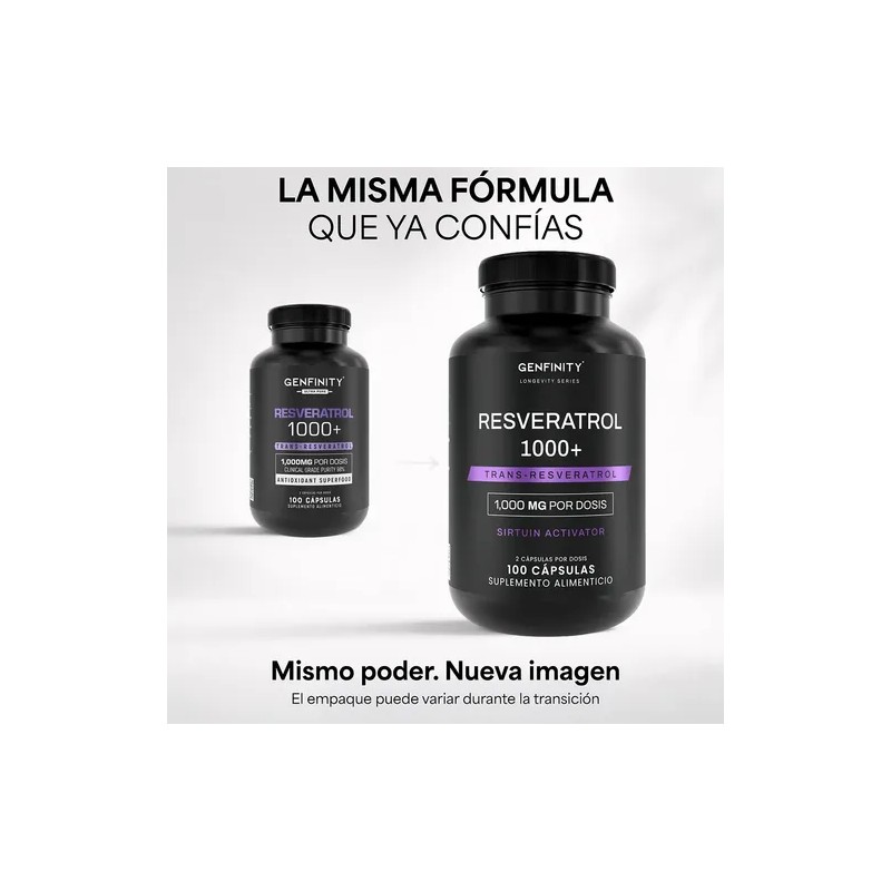 Resveratrol Ultra Pure - 1,000 Mgdosis - 100 Cáps -