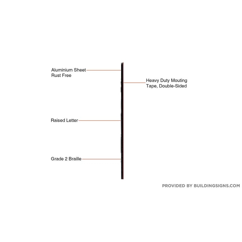 CAADASigns.com NOT an EXIT Sign Black (Aluminium, Black/Silver,S