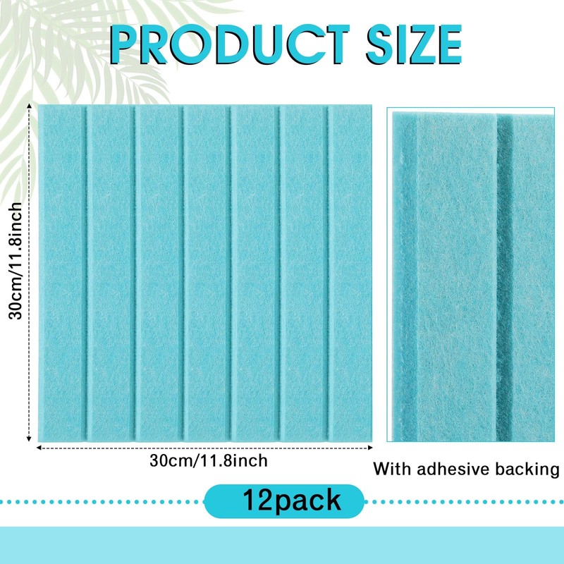 Honoson 12 Pack 47" x 35" Large Cork Board Alternative