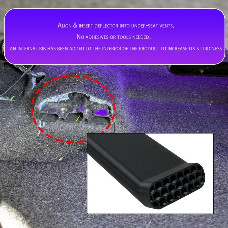 Sevomie Under Seat Vent Deflectors for Ford Maverick 2022-2025 Accessories,