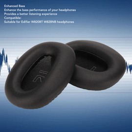 Replacement Heaphone Ear Pads Cushions for Edifier W820BT W828NB, Soft Foam aux Leather Universal Replacement Ear Pads, Noise Isolation Headphone Cushion Cover