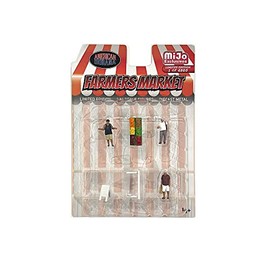 American Diorama Farmer's Market AD-76501MJ 1:64 Metal Figures Set