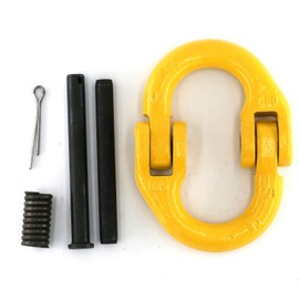 2 - Pack American Standard Hammerlock Connection Link 1/2" - G80 Heavy Duty Chain Link 12000 lbs, 2 - Way Assembly, Ideal for Rigging, Lifting, Towing and Industrial Applications