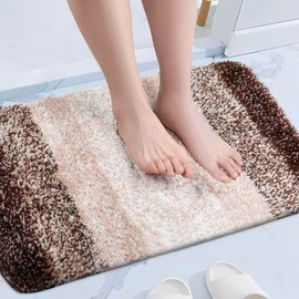 Tapete de Baño Alfombra Antideslizante,Tapete para Piso Lavable a Máquina con Microfibras Suaves Absorbentes de Agua,Baño de Felpa Gruesa,Tapete
