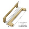 khtumeware 5 Inch Hole Center 6 Pack,Champagne Bronze Cabinet Pulls