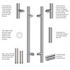 TOGU TG-6012 900mm/ 36 inch SUS 304 Stainless Steel Long