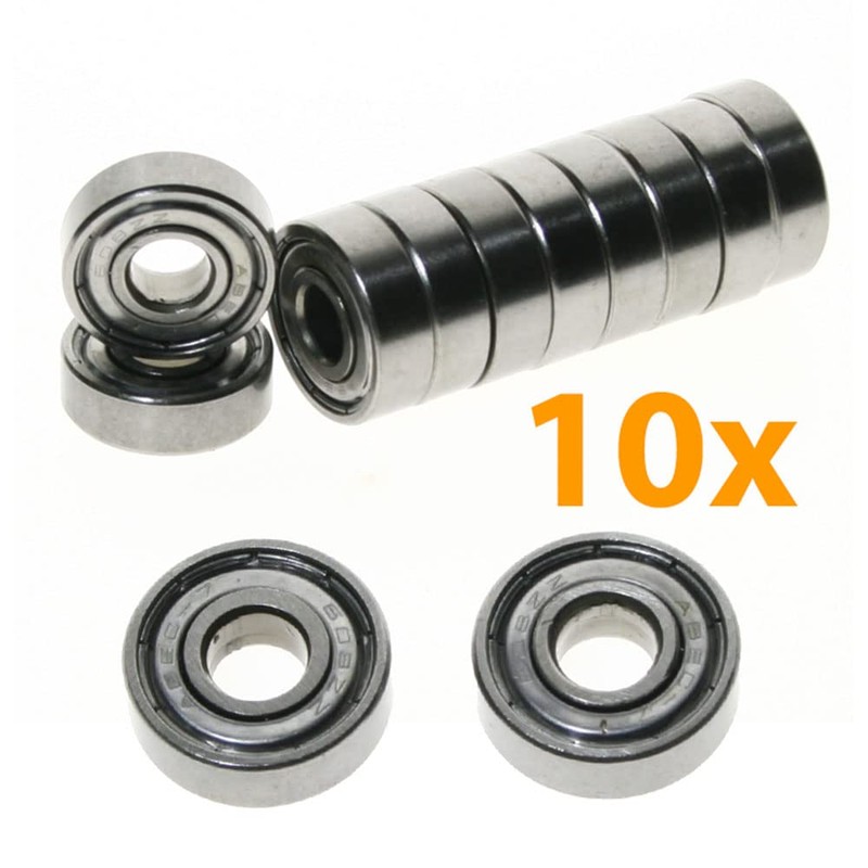 Upto10X 608ZZ Ball Bearing PREMIUM ABEC-7 Skateboard 3D Printer for