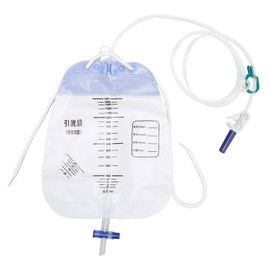 5Pcs Urinary Drainage Bag Thickened PVC Anti Reflux Disposable Urine Catheter Bags 1500ml