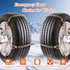 Snow Chains, 225-295mm Universal Tire Chains for Car, SUV, RV,