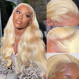 BZN 613 Lace Front Wig Human Hair 13x6 HD Transparent Body Wave 26 Inch Wigs 200 Density