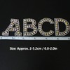 Alphabet Patches, 26Pcs A-Z Letters Rhinestones Non-Woven Sew On Patches