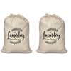 Mayatra's Cotton Laundry Bag for Clothes - Travel Organizer -