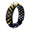 2" Wide Spiked Dog Collars, Leather Dog Collars for Large