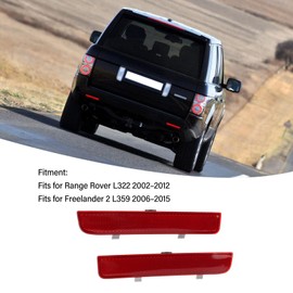 1 Pair Rear Bumper Reflector LR006348 for Range Rover L322 Freelander 2 L359, Tail Bumper Marker Reflector Fits for Range Rover 2002–2012, for Freelander 2006–2015