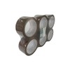 Q-Connect Polypropylene Packaging Tape 50mmx66m Brown (Pack of 6)
