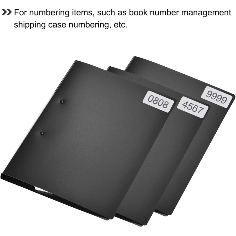 Dzxin Number Stickers,0001 to 2000 Consecutive Number Label Stickers Waterproof