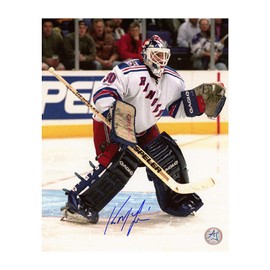 Kirk McLean Autographed Rangers Hockey 8x10 Photo