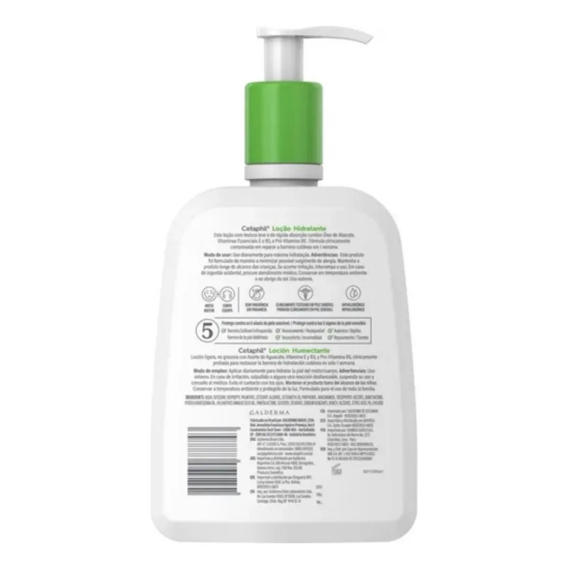 Loción Humectante Cetaphil Piel Sensible Normal A Seca 473ml