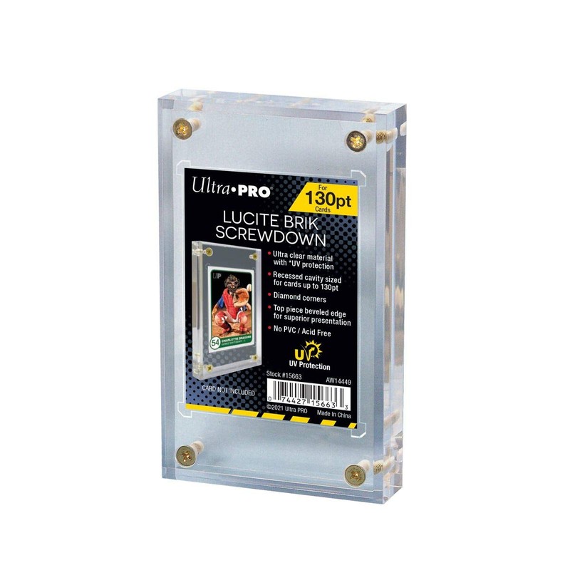 Ultra Pro 130pt Frame (Plastic Frame) w/ UV Screw Down