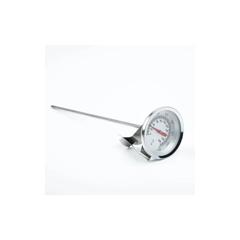 Termómetro 0 A 200°c Acero Inox Con Pinza, Vástago De