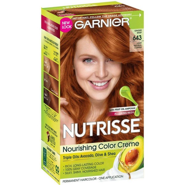 Garnier Nutrisse Nourishing Color Creme [643] Light Natural Copper 1 ea