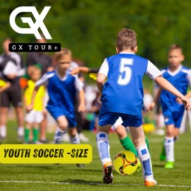 GX TOUR+ Soccer Ball Size 5, Gift idea.Youth Soccer Ball. Training/Match.Outdoor Soccerball. Indoor Soccer. Women's Soccer. Men's Soccer. Training Soccer Ball. Weather Proof.