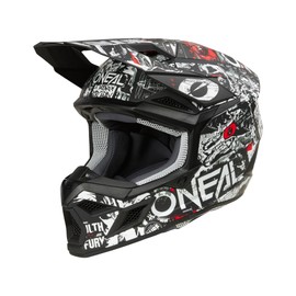 O'Neal 3 SRS Adult Helmet Attack Black/White XX-Large