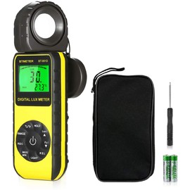 BTMETER BT-881D Digital Lux Meter, Light Meter, Exposure Meter, 0.01-400,000Lux Illuminance Measuring Instrument, Temperature Measuring Instrument, High Precision Measurement, Japanese Instruction Manual Included, Perfect for Photographing, Plant Cultiva