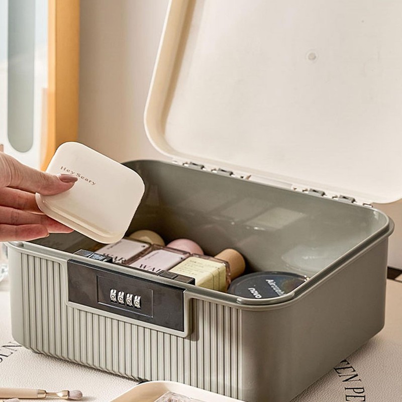 MXCELL Lockable Storage Bin Outdoor Lock Box Plastic Storage Container