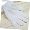 OHPHCALL 1pair Exfoliating Bath Gloves for Body Scrub Five Soft