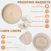 10-Piece Proofing Basket Bread Set, 23 cm Round Proofing Basket