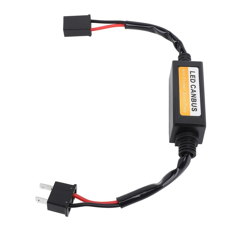 2 Piece H7 LED Headlight Decoder, Waterproof Plug and Play